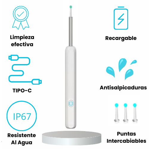 Limpiador Oidos Luz Camara HD NE3